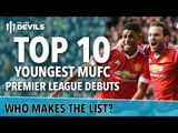 TOP 10: Youngest MUFC Premier League Debuts! | Rashford, Phil Neville and More! | Manchester United