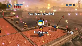 LEGO City Undercover - Chap 7: Dock, Fishing, Fisherman Unlocked, Boat Ride, Epic Jumps Wii U