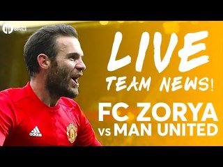 FC Zorya Luhansk vs Manchester United | LIVE STREAM | Team News REACTION