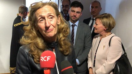 Nicole Belloubet, ministre de la Justice, explique les raisons de sa venue au tribunal de La Roche