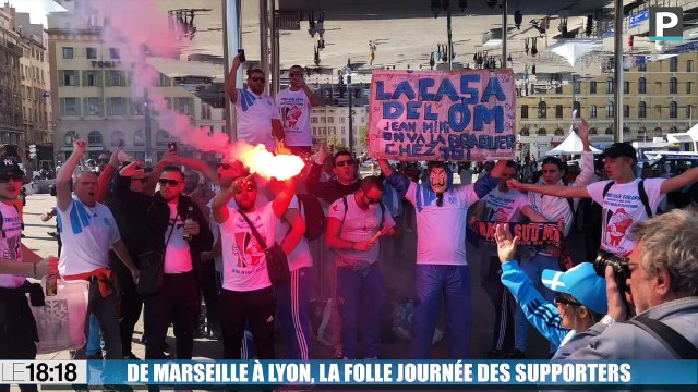 OM - Atlético : de Marseille et à Lyon, retour en vidéo sur la folle journée des supporters olympiens