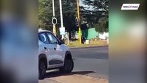WATCH: Bullets fly as robbers attack two cash-in-transit vans in Boksburg