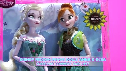 Disney Frozen Fever Dolls Anna and Elsa Toys Unboxing and Review