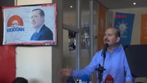 Hakkari Bakan Soylu, AK Parti İlçe Başkanlığı'nda Partililere Konuştu