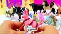 Schleich Super Haul Unboxing Video of Farm Horses   Bayala Fantasy Unicorns