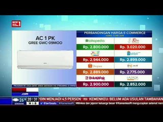 Perbandingan Harga E-Commerce: AC 1 PK Gree GWC-09MOO