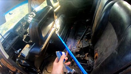 Black Mamba Snake Rescued from Car