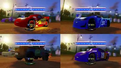 Cars 3: Driven to Win - 4 Player Stunt Showcase Thunder Hollow Track