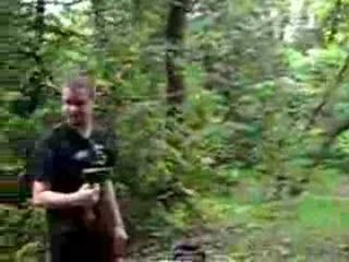 Setting up the tents