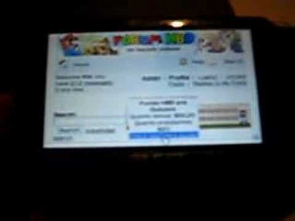 Navegando no PSP
