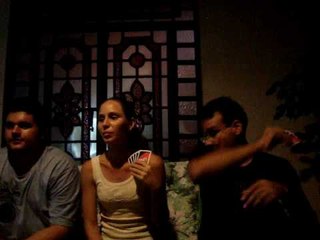 Playing UNO and talking about food