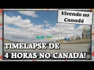Timelapse numa estrada no Canadá!