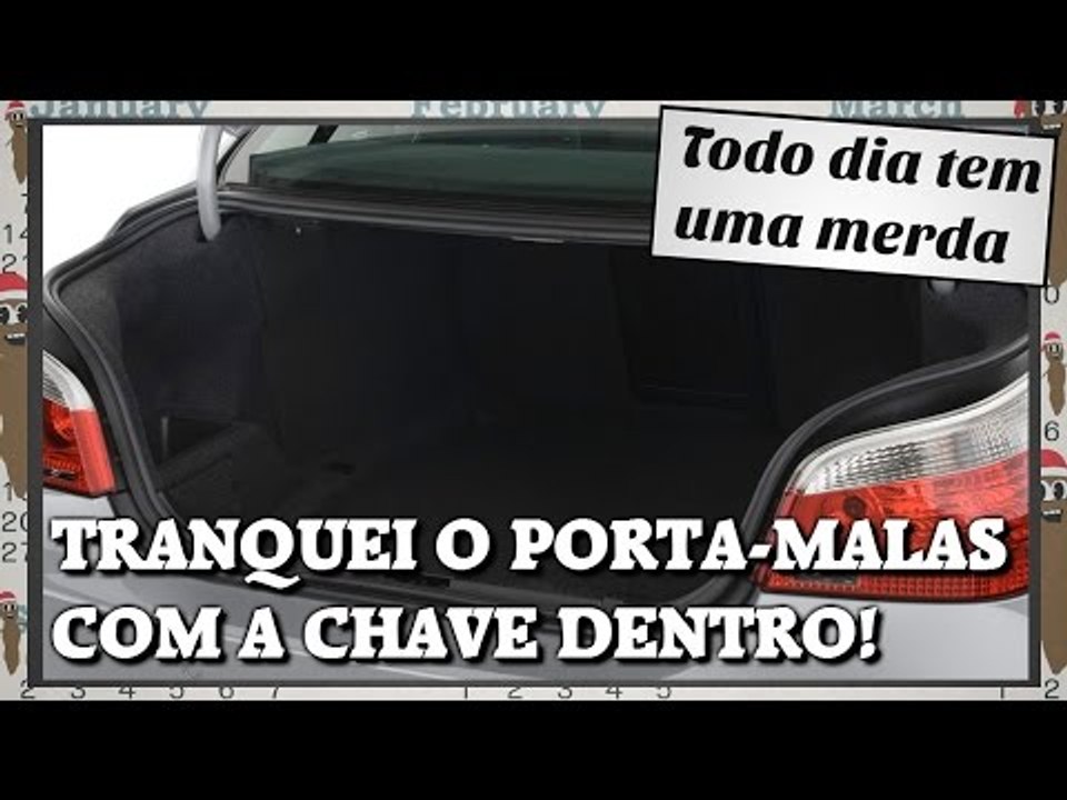TRANQUEI O PORTA-MALAS COM A CHAVE DENTRO!