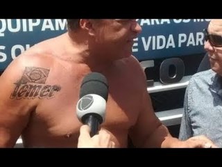 Deputado faz tatuagem homenageando Temer