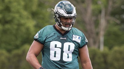 Highlights from Jordan Mailata at Eagles rookie minicamp