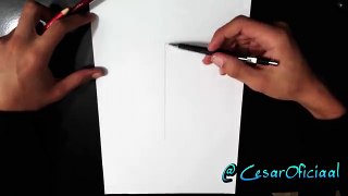 Como Desenhar um Coração 3D (3D Heart Drawing)