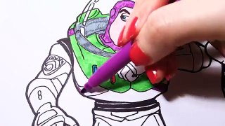 Cartoon Charers Coloring Book Page 3: Buzz Lightyear Winnie Pooh Angry Birds