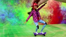 Nauka jazdy na deskorolce - Barbie Stworzona do ruchu & Disney Frozen - Bajki dla dzieci