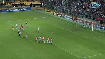 Jose Miguel Reyes Goal ~ Deportivo Lara vs Corinthians 1-2