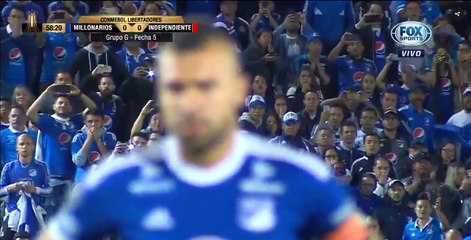 Andrés Cadavid Goal - Millonarios vs Independiente 1-0