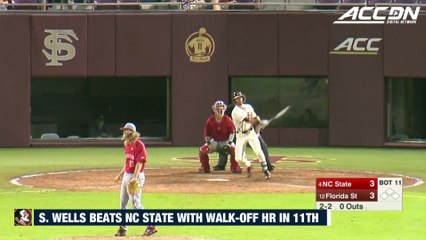 FSU's Steven Wells Hits Walk-Off HR To Beat NC State In 11th