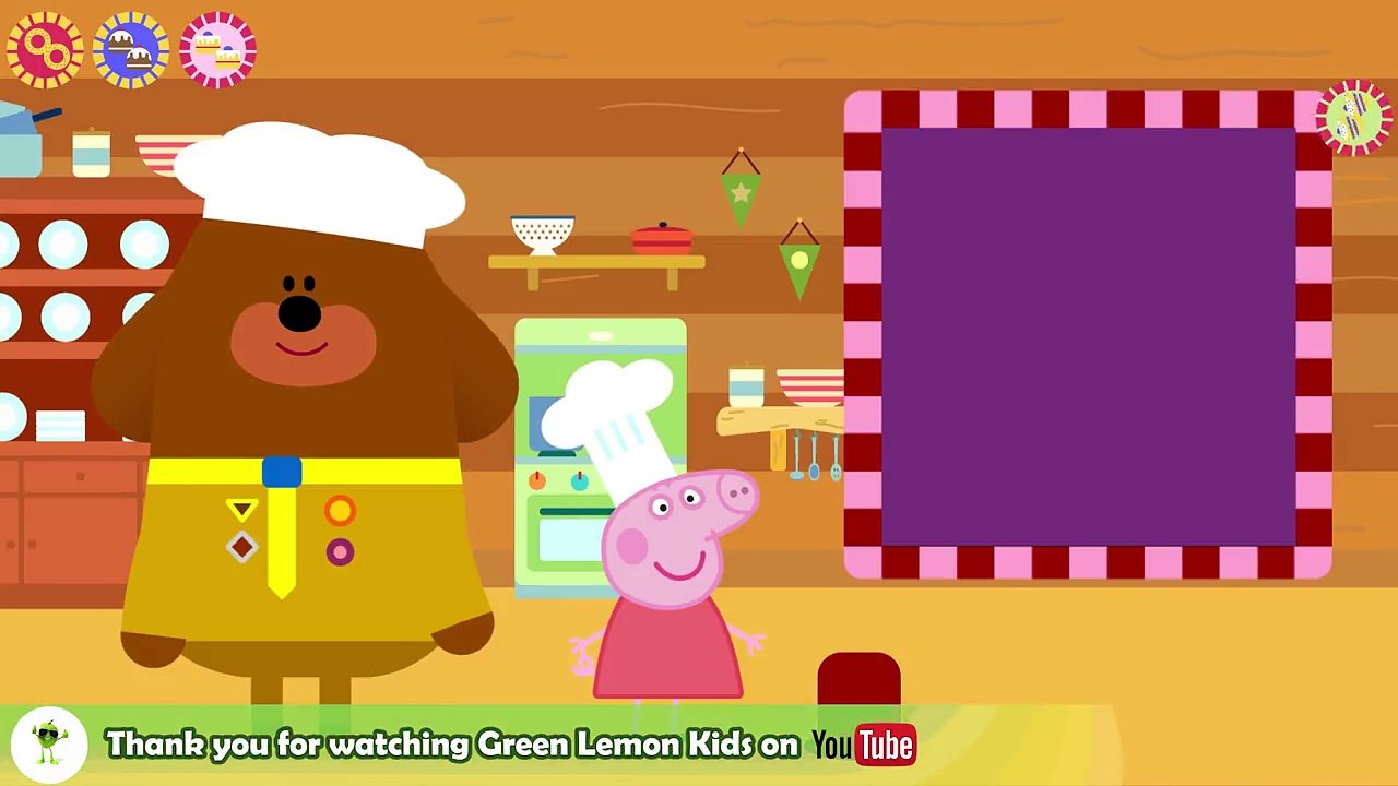 Hey Duggee Cake Badge Snap with Peppa Pig. Clap when you see the matching pair.