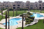 Separate Villa El Patio 2 Compound new Cairo with basement Overlooking lake and greenery Ready to m