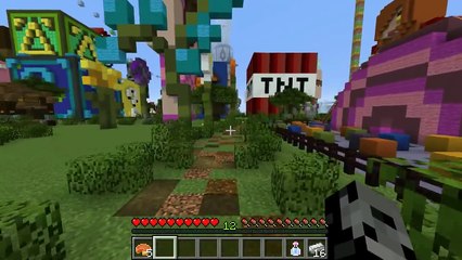 PopularMMOs Minecraft JEN'S LUCKY HOLE GAME! - HEAD HUNTER THEME PARK [4]