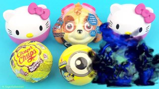 Super Surprise Eggs Chupa Chups Hello Kitty Paw Patrol Ooshies Minions Despicable Me Surprise Toys