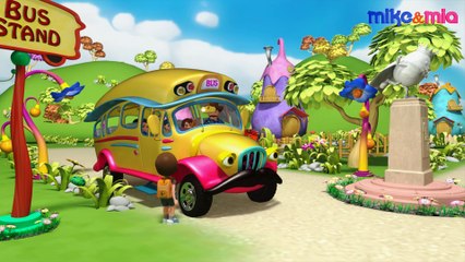 Wheels On The Bus | Collection of Popular Nursery Rhymes for Children | Kids Songs by Mike and Mia