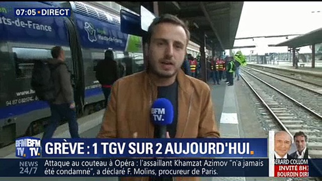 Incident en direct ce matin sur BFMTV lors d'un direct sur la grève à la SNCF - Regardez