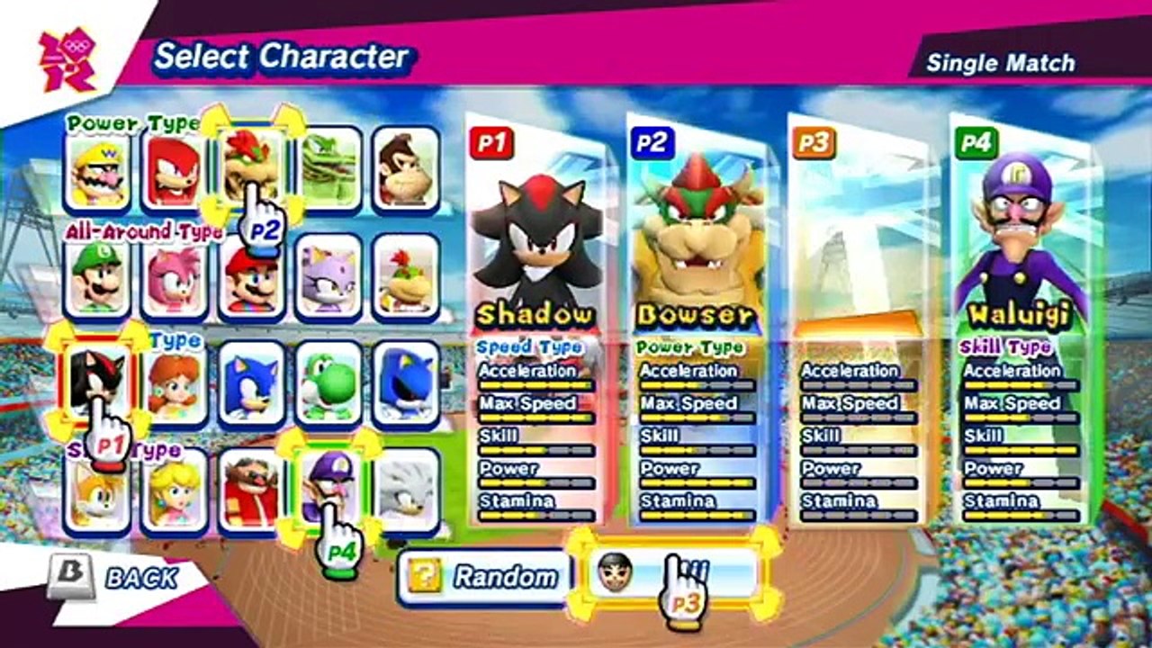 Mario and Sonic at the London new Olympic Games: Part 1 - Athletics (Track)