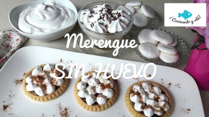 MERENGUE sin HUEVO. Merengue vegano, sin claras.