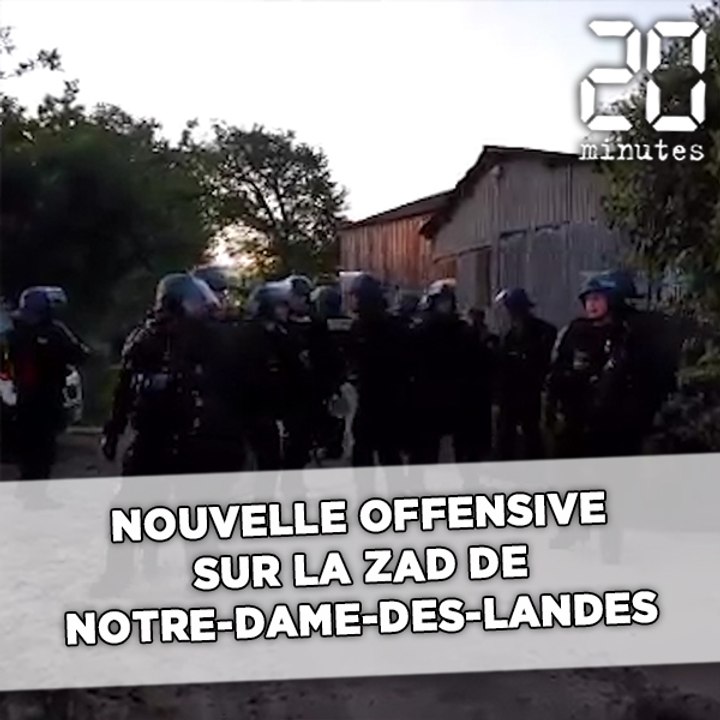 Nouvelle offensive matinale des gendarmes mobiles à Notre-Dame-des-Landes