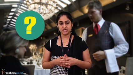 Job Roles For Waiter – Hotel,Restaurant,Food handling procedure