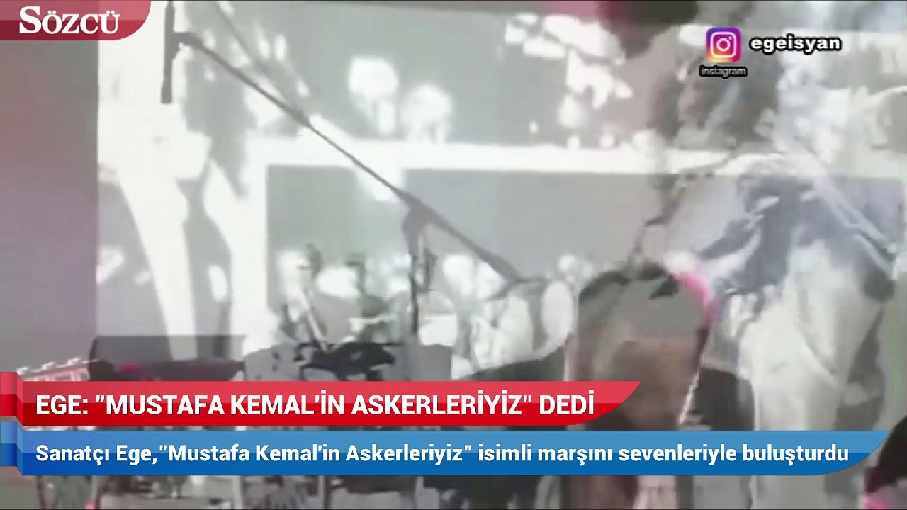 Sanatçı Ege Mustafa Kemal'in askerleriyiz