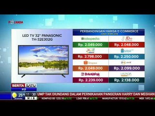 Perbandingan Harga e-Commerce: LED TV 32 Panasonic TH-32E302G