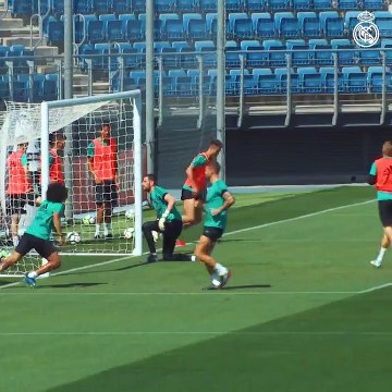 El Real Madrid entrenando en Valdebebas