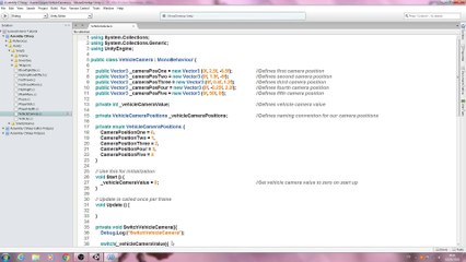 Unity3D Survival Horror #195 Vehicle Camera Position