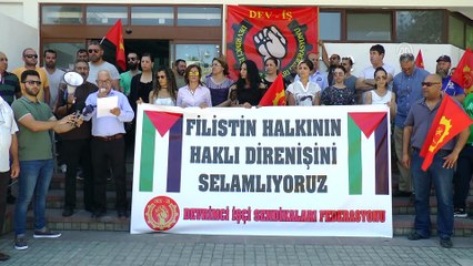 KKTC'de İsrail'in Gazze'deki katliamına tepki gösterisi - GİRNE