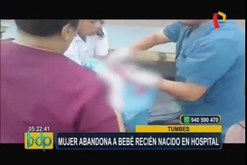 Tumbes: abandonan a recién nacido en hospital regional