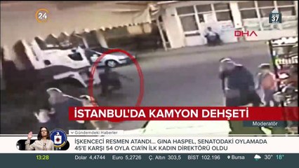 Hafriyat kamyonu dehşeti yaşandı