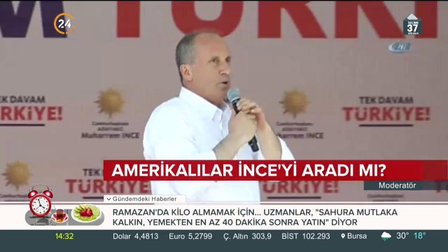Bayram değil, seyran değil! ABD, Muharrem İnce'yi neden aradı?
