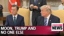 Moon, Trump will discuss N. Korea, denuclearization at private one-on-one without aides in attendance in Washington on May 22
