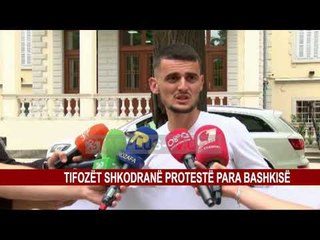 TIFOZËT SHKODRANË PROTESTË PARA BASHKISË