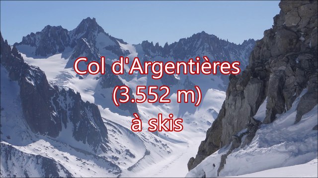 Col d'Argentières à skis