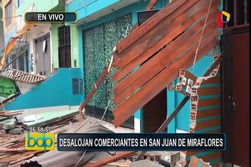 SJM: desalojan a comerciantes para recuperar espacios públicos