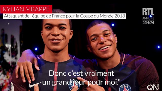 VIDÉO - Kylian Mbappé a fait son entrée au musée Grévin