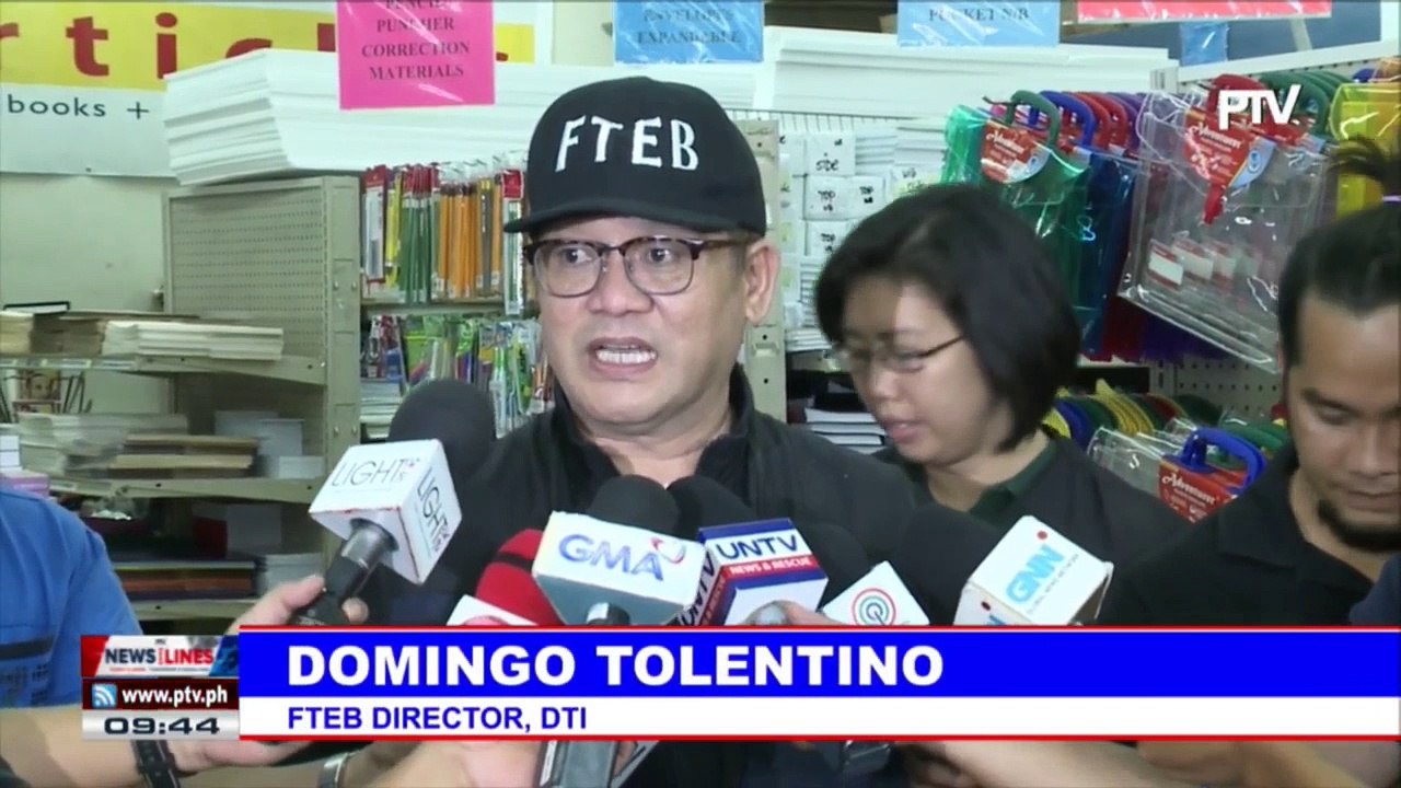 DTI inspects school supply outlets