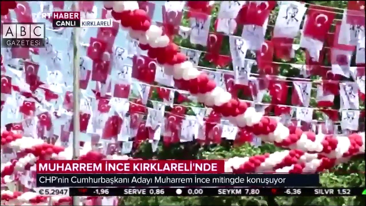 Muharrem İnce miting TRT yayını